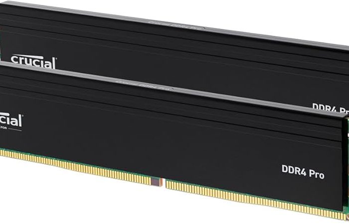 Crucial Pro RAM DDR4 32Go Kit (2x16Go) 3200MHz, Intel XMP 2.0, PC Mémoire - CP2K16G4DFRA32A