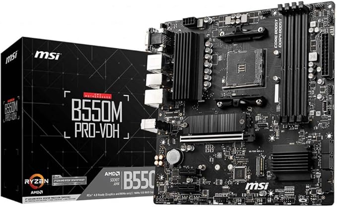 MSI B550M Pro-VDH Carte mère AMD B550 Emplacement AM4 Micro ATX