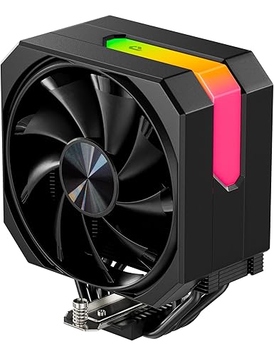upHere gaming ARGB Refroidisseur CPU,4×Ф6mm Single Tower CPU Cooler,120MM Ventilateur PC,Sans Enlever le Ventilateur pour l'installer,CPU Cooler,pour Ventirad AM4 AM5/Intel 2011/2066,up1KC4.