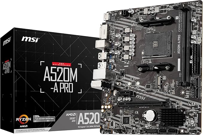 MSI A520M-A PRO Carte-mère, Micro ATX