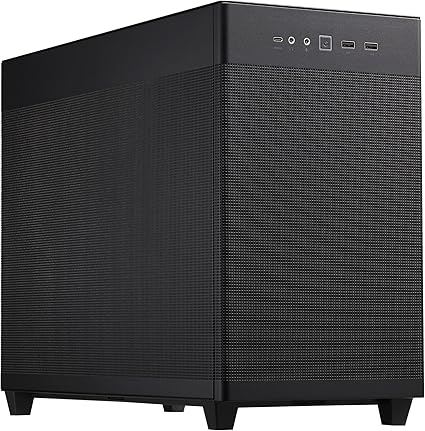 ASUS Prime AP201 Noir Mesh - MicroATX Case (Support Radiator Up to 360 mm and Graphics Card Length up to 338 mm, Color Matched Cables, Tool-Free Side Panels, USB 3.2 Gen 2 Type-C Front Panel)